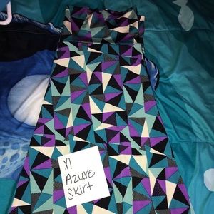 Xl azure skirt